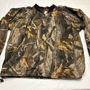 Vintage Stearns Dry Wear Hunting Jacket Hooded Camo Waterproof Men’s Large
